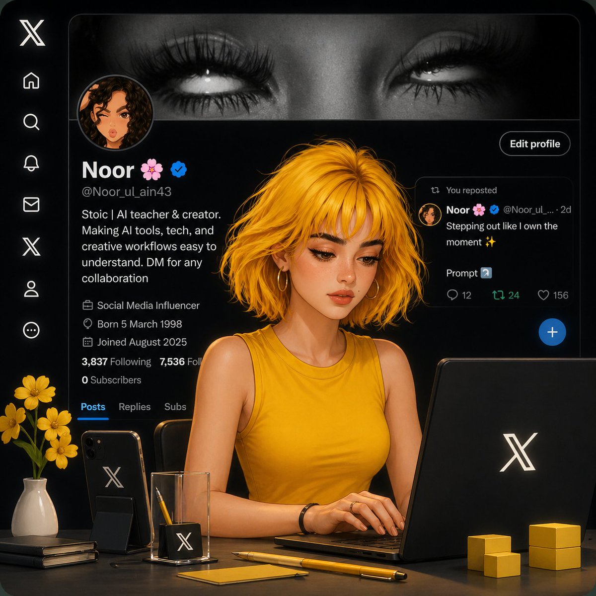 Aesthetic Creator Workspace example image