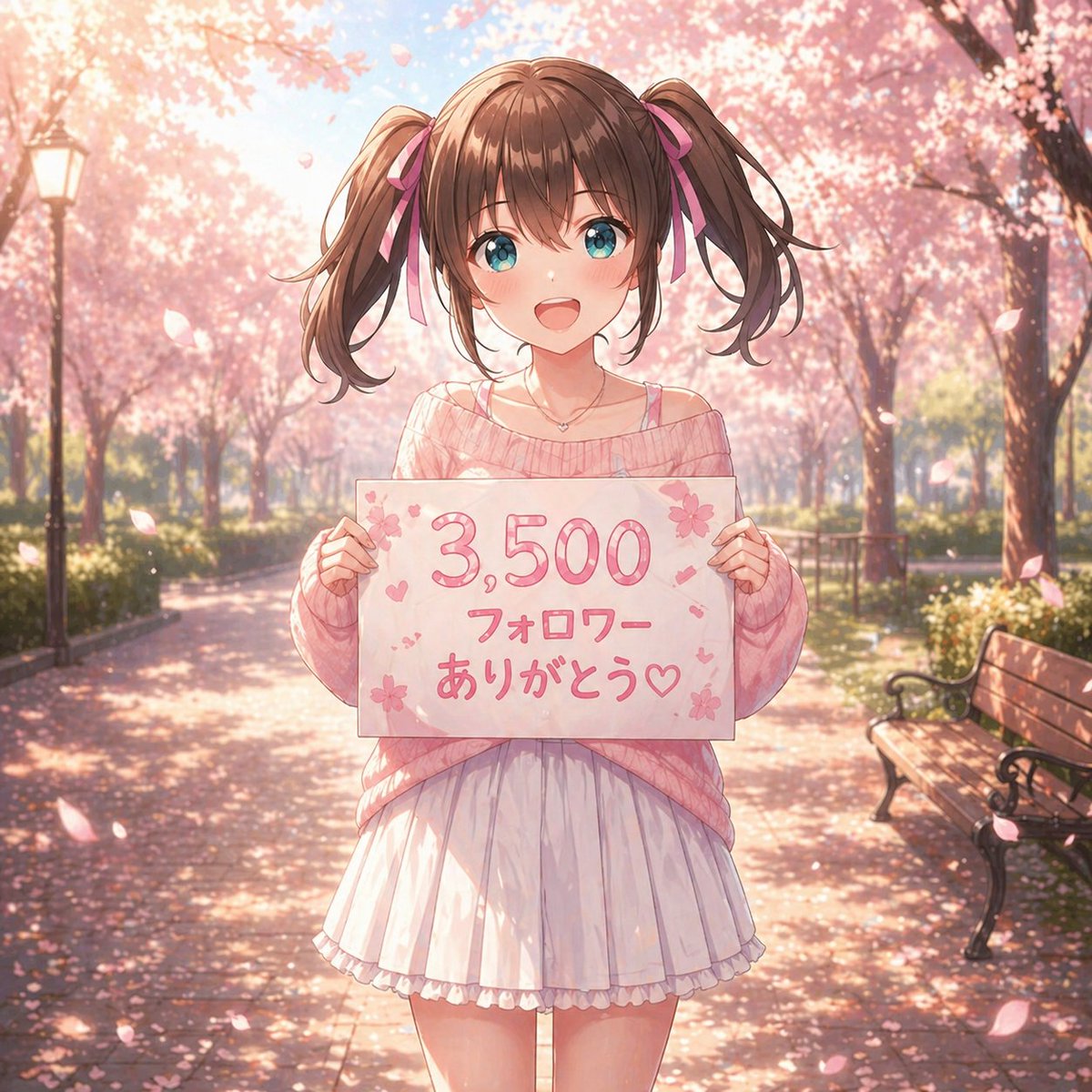 Anime Sakura Thank-You Portrait example image