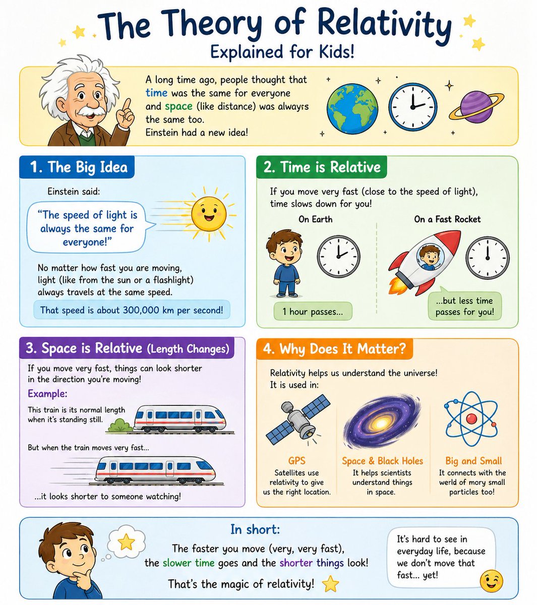 Kids Relativity Infographic Poster example image