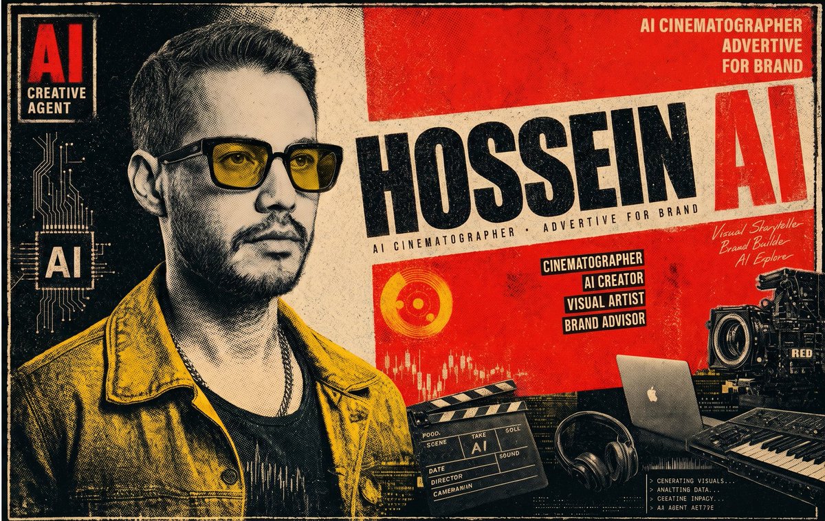 Retro AI Creative Brand Poster example image