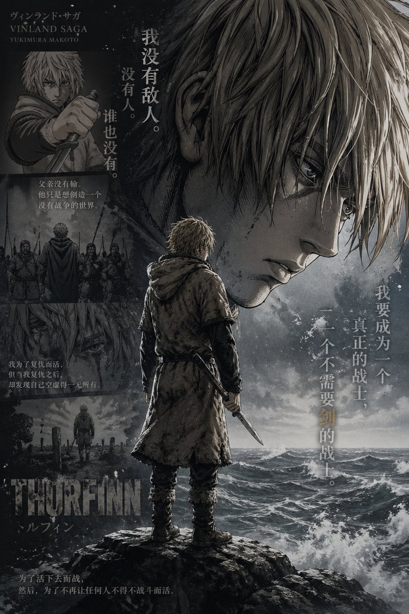 Vinland Saga Thorfinn Storm Poster example image