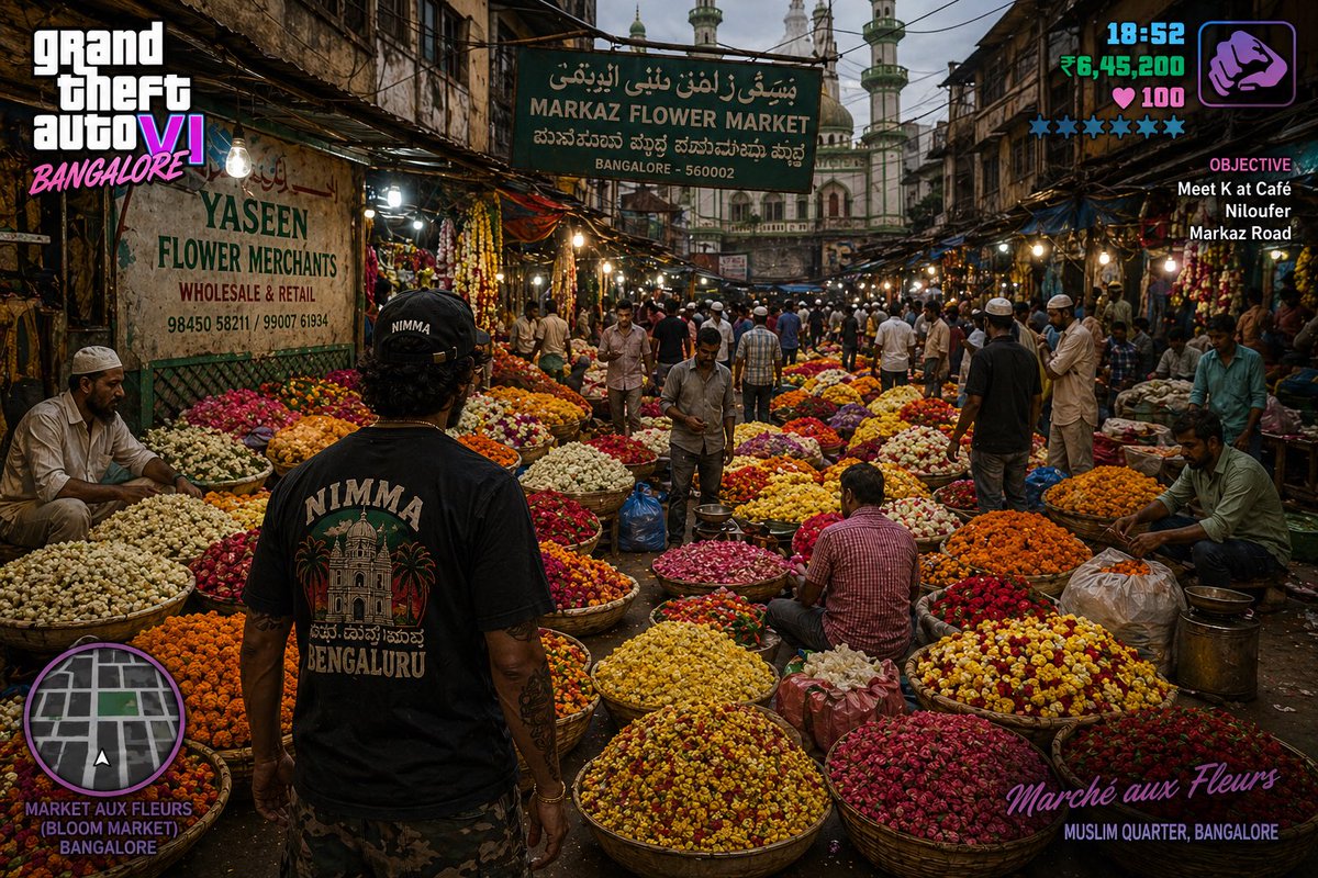 GTA 6 in Bangalore Flower Market example image