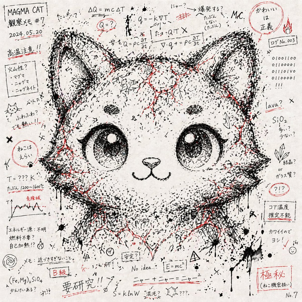 Chaos Notes Hidden Face Character Art example image