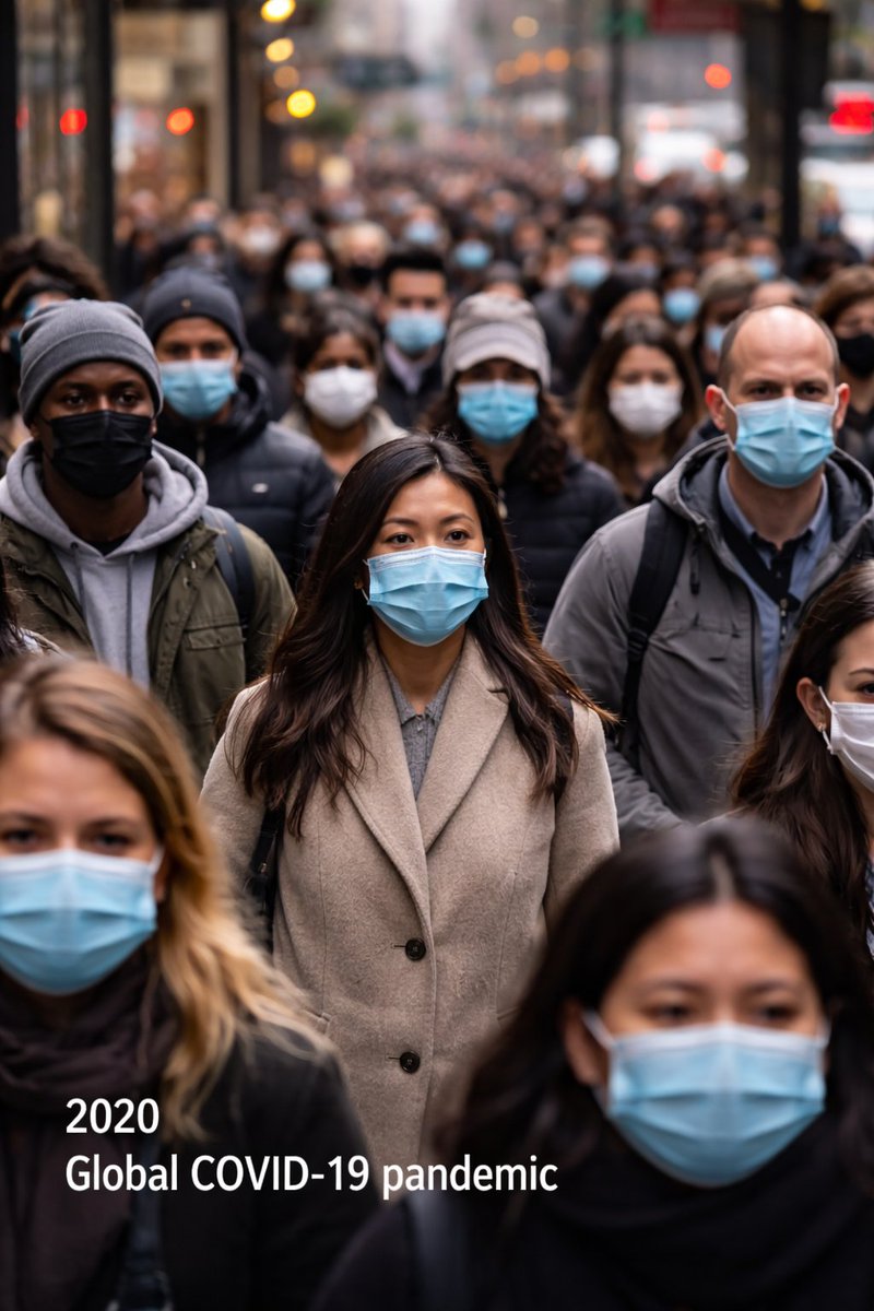 Generate an image of the most significant event of 2020 example image