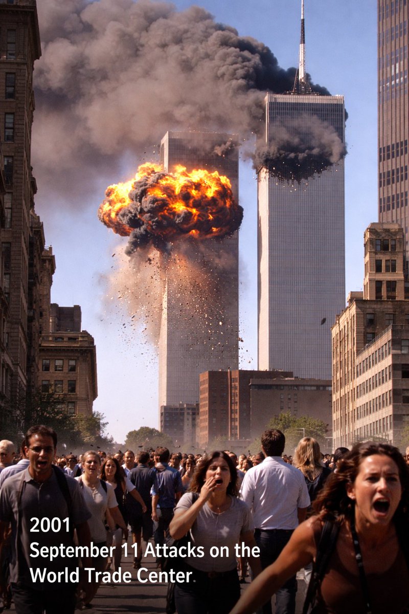 Generate an image of the most significant event of 2001 example image