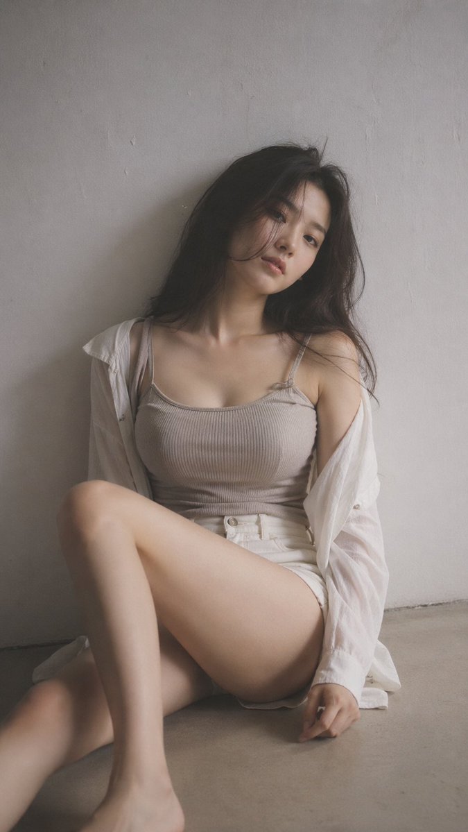 Soft Black Mist Editorial Portrait example image