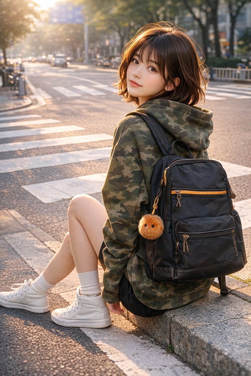 Urban Turn-Back Street Portrait example image