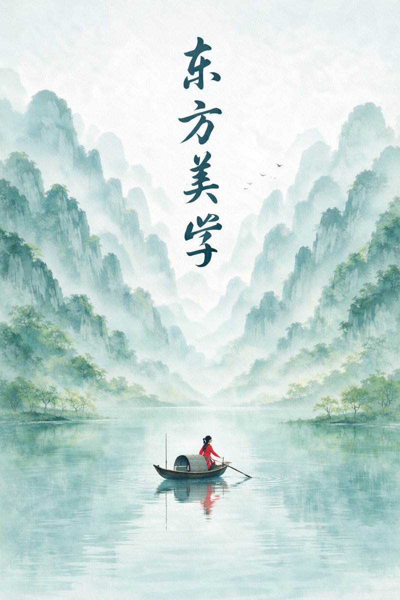New Chinese Ink Landscape Poster example image