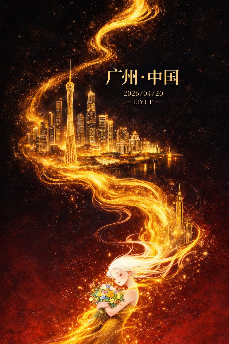 Dark-Fantasy Guangzhou City Poster example image