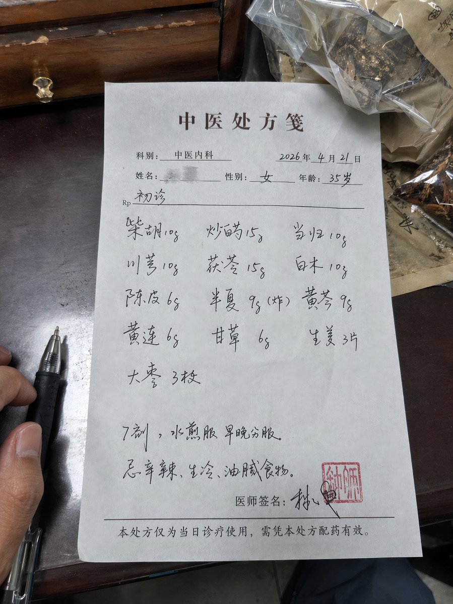 Handwritten Medical Prescription Sheet example image