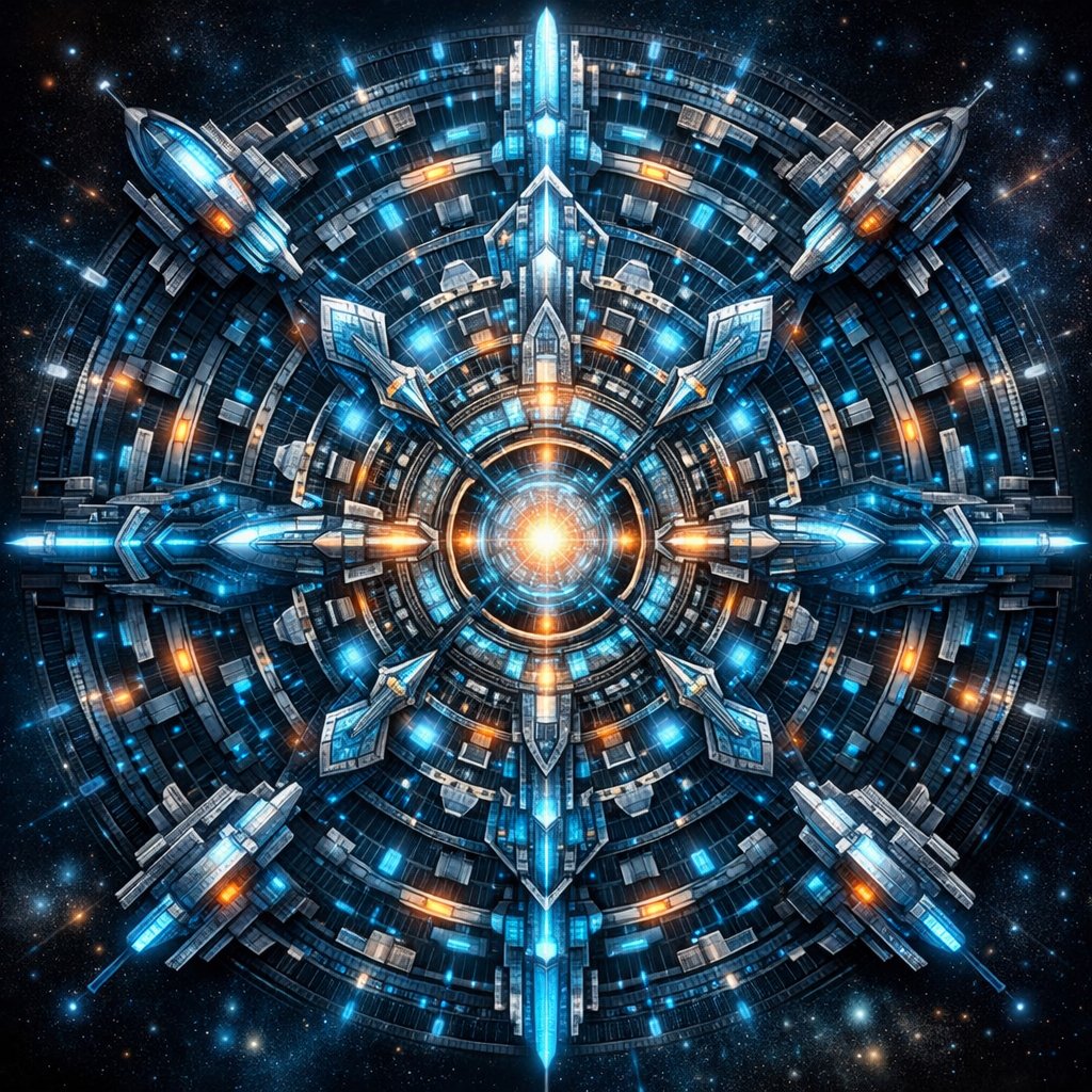 Futuristic Mandala Illustration example image