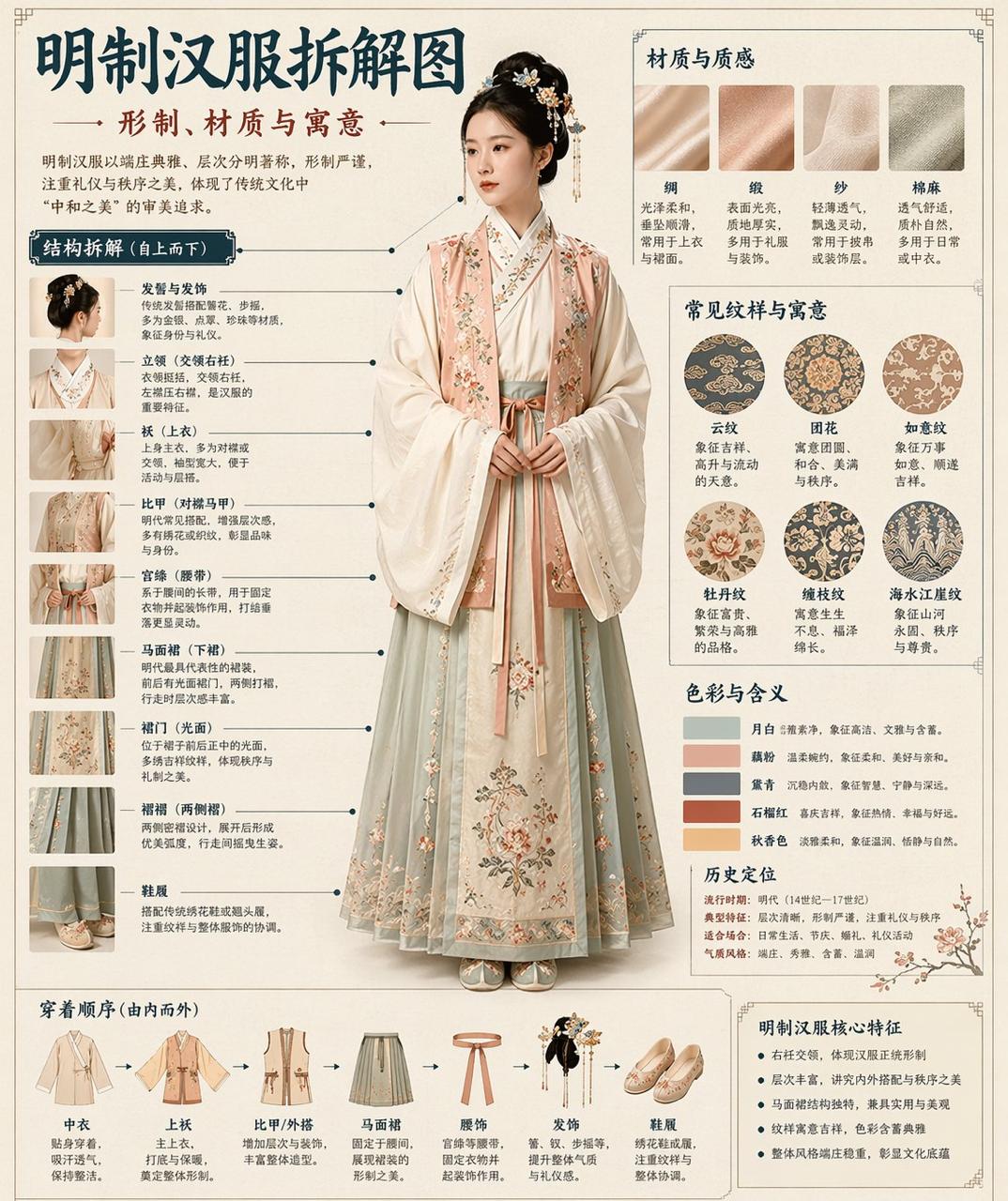 Museum-Style Hanfu Breakdown Infographic example image