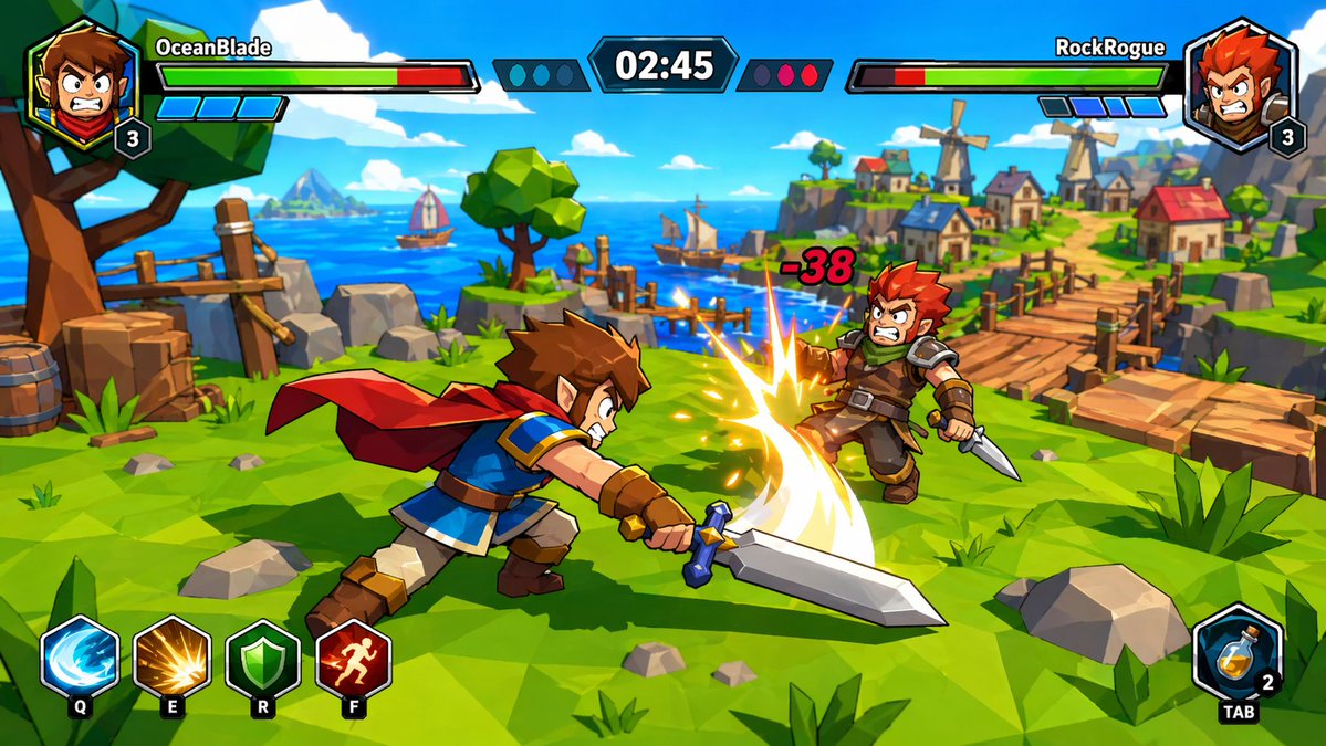 based on the generated character help me generate a screenshot of screenshot ... example image