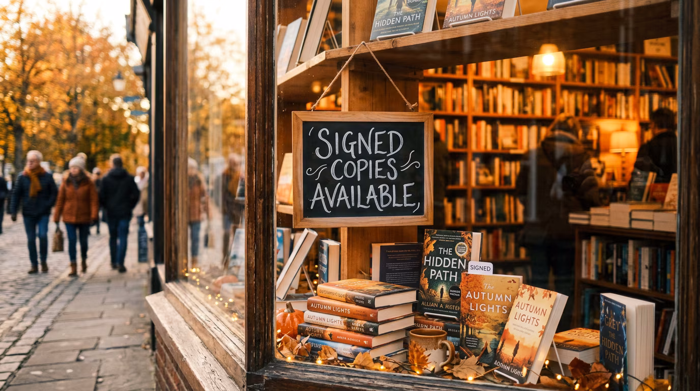 Bookstore Window Chalkboard Sign example image