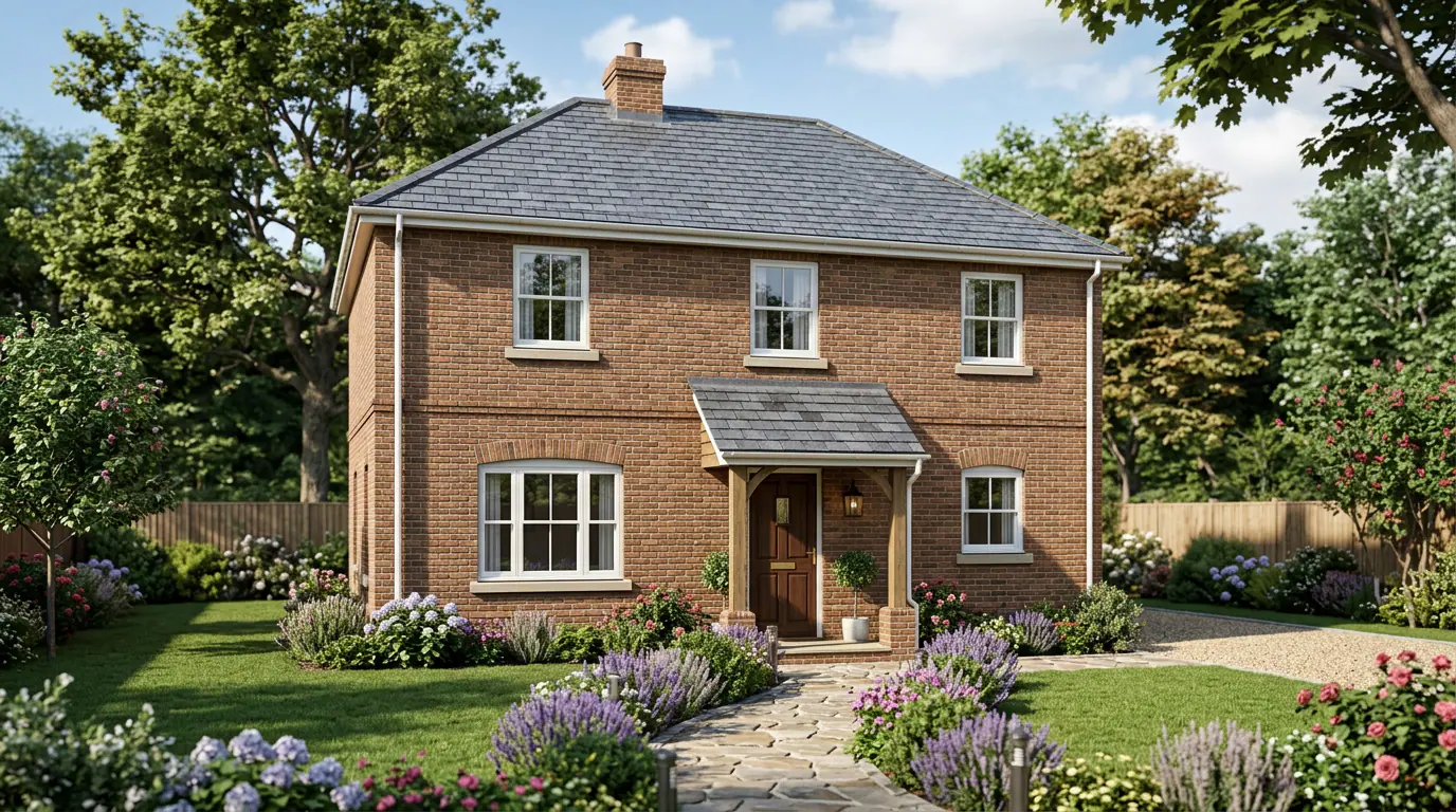 Sketch to 3D Architectural Render example image