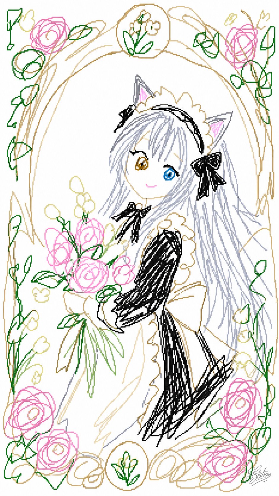 Example 6 after MS Paint style conversion