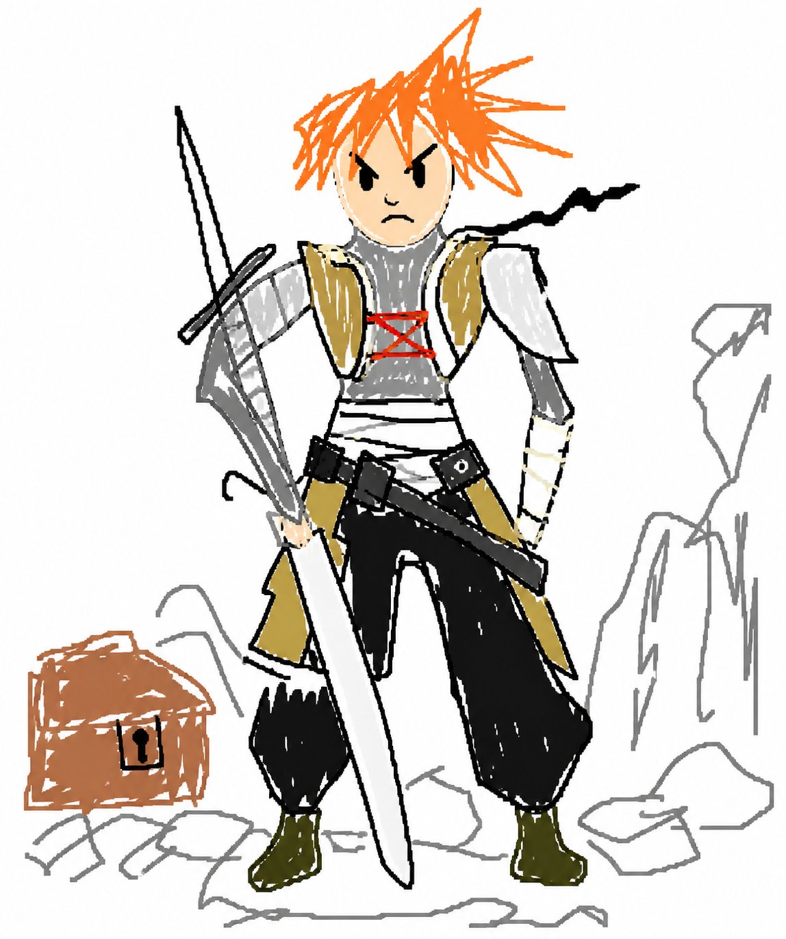 Example 9 after MS Paint style conversion